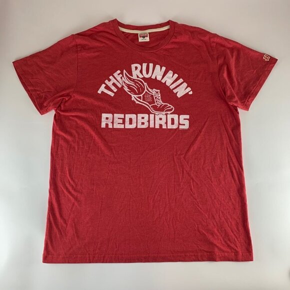 St Louis Cardinals Homage The Runnin Redbirds Short Sleeve Crewneck Shirt Large - Picture 1 of 6
